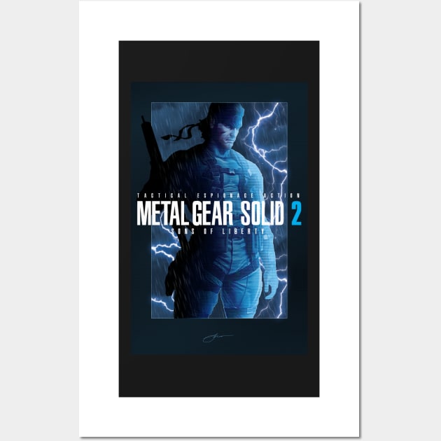 Metal Gear Solid 2 "Tanker Storm" Poster Wall Art by Jamieferrato19